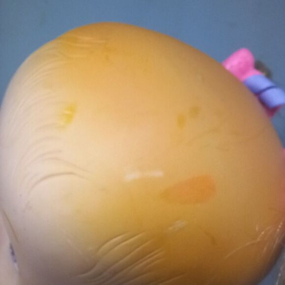 ToyBiz Baby Headstand Surprise Baby Doll-1996-Purple Parachute Material Body - Picture 6 of 11